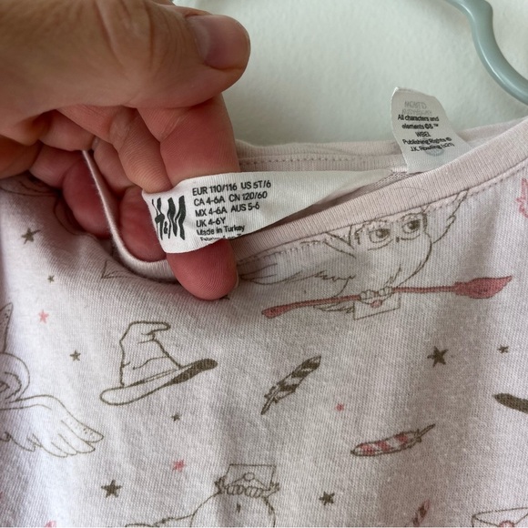 🌼 5/$25 Harry Potter Girls Tee | Size 5-6Y | Hedwig Owl Print T-Shirt Cotton - Picture 3 of 12